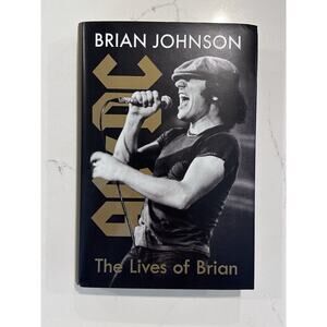 Brian Johnson Autographed Book AC/DC SIGNED Book Biography COA #5